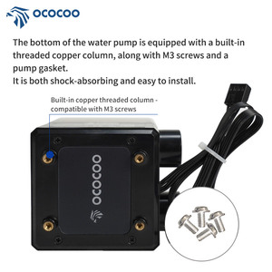 OCOCOO OC-55A Large Flow PWM <strong>Computer</strong> Liquid Cooling System POM Acrylic Reservoir Circulating Water Cooling Pump <strong>Fans</strong> Cooling - Product Image 6