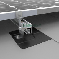 Sistem Pemasangan Panel Surya Atap Genteng Aspal IENERGY ING-FSB, Kit Pengait Logam Anti Air dengan Kaki L, Pelat Penyambung Surya, Solusi PV