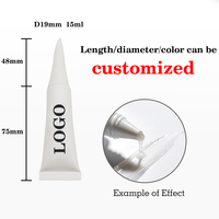 Tube souple en plastique PE avec embout aiguille et capuchon conique pour crème contour des yeux, idéal pour l'emballage de gels et onguents - Vente en gros