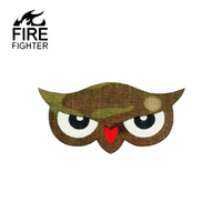 Laser tactique OWL Laser Glow in Dark Animal Eyes Eagle Head Fabric Nylon Eyes Glow in Dark Patch pour sac chapeau Applique Sew-on