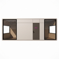 Studio de manucure modulaire préfabriqué en forme de capsule de 20 pieds, salon de beauté portable