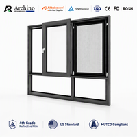 Ventanas Corredizas Modernas de Aluminio con Certificación NFRC Energy Star, Aislamiento Térmico, Insonorizadas y Resistentes al Viento para Apartamentos Residenciales