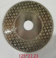 Disque de coupe et de meulage diamanté électrolytique industriel de 125 mm avec bride M14, pressé à chaud, personnalisable OEM pour le marbre