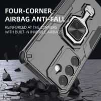 Étui en métal avec anneau magnétique pour Samsung S25/S25 Edge 5G A56/A55 A26 A16 A06 4G - Vente en gros par le fabricant KAOU