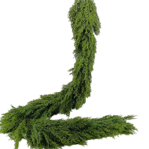 Vendita calda foglie di cipresso decorazione della casa pianta artificiale di cedro appesa al coperto