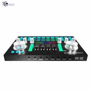 Carte son USB A2 en gros, mixeur audio externe, enregistrement de diffusion en direct pour smartphone et tablette avec interface Bluetooth - Product Image 5