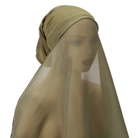 Nouvel Arrivage Hijab Noir Pailleté en Crêpe Doré, Hijab en Crêpe Bulle de Soie Chiffon Brillant avec Sous-Hijab et Sous-Bonnet Anti-Plis