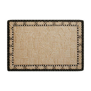 Alfombra de Entrada Rectangular Antideslizante Sally Hemp con Suela de Goma, de Fibra de Poliéster para Uso Doméstico con Patrón Geométrico - Product Image 3