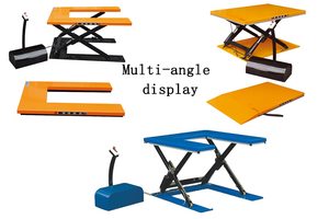 Plataforma Elevadora Hidráulica Eléctrica Tipo <span class=keywords><strong>U</strong></span> Pequeña de 1000 kg, Equipo de Elevación de Tijera con Mecanismo Fijo y Bomba Nueva para Hoteles - Product Image 2