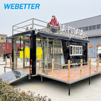 WEBETTER Remorque de restauration mobile à deux étages pour jus, barbecue, restauration rapide, café, glaces