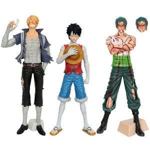 3 modèles de figurines <span class=keywords><strong>Zoro</strong></span> de 28,5 cm, figurine d'anime Sanji, figurine d'action Coaply, figurine en PVC Luffy, jouets de modèle de jeu - Product Image 1