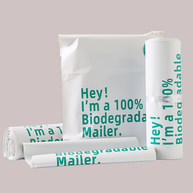 100% Biodegradable TUV Certified Waterproof Custom Size Compostable Fur Clothing Shoes Socks Packaging Mailing Bags