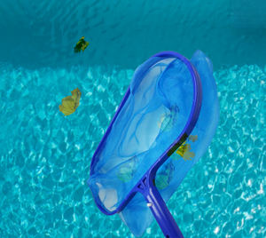 Épuisette à feuilles pour piscine, maille profonde, avec cadre en aluminium et maille en fibre de verre, pour piscines hors sol et enterrées - Product Image 2