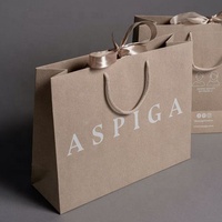 Bolsa de Papel de Regalo de Lujo con Asa de Listón, Personalizada con Logotipo Impreso, Diseño Único de Fábrica, Alta Calidad