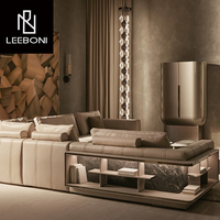 Maßgefertigtes Neues Design L-förmiges Eck-Aufbewahrungssofa Luxus Wohnzimmer-Sofa Möbel Modernes Modulares Leder-Sektionalsofa-Set