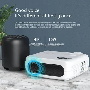Venta caliente House Theater HD Video Movie Player M7 Blanco Proyectores portátiles Sistemas Android9 Soporte BT Connect Decodificación de Video 8K - Product Image 3