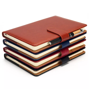 Cahier en <span class=keywords><strong>cuir</strong></span> PU vintage avec logo personnalisé A4 A5 A6 A7, prix d'usine bon marché - Product Image 1