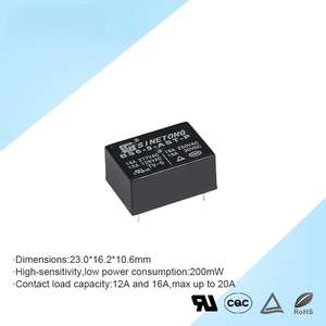 Sinetong BS6-5V 4 Pin Automotive <b>Relays</b> Normal Open High Load 16A 250VAC 30VDC <b>Relay</b> 12 Volt - Product Image 4