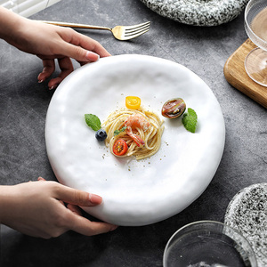 Piatti in Ceramica da 6/8/10 Pollici <span class=keywords><strong>per</strong></span> Hotel e Ristoranti, Design Giapponese con Motivo Granito, <span class=keywords><strong>per</strong></span> Feste, Dessert e Sushi - Product Image 3