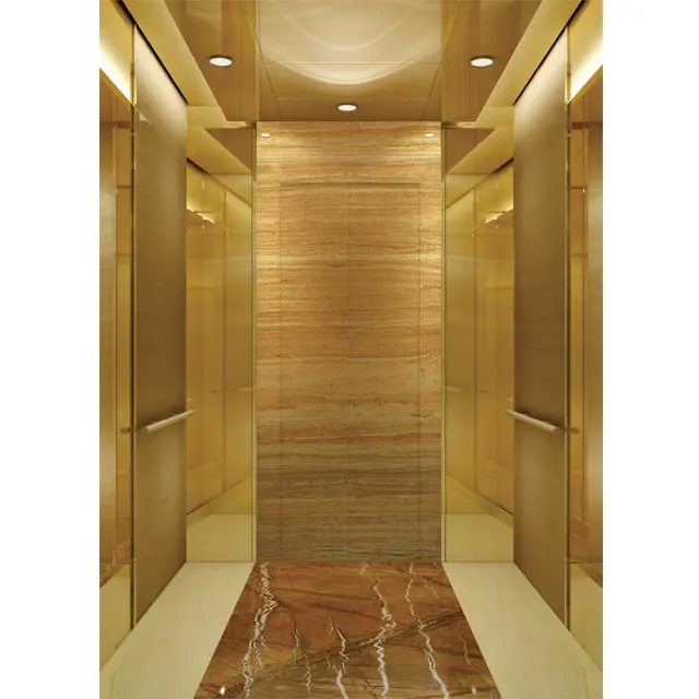 Ustom-elevador de pasajeros silencioso para interiores, máquina de elevación de lujo de 3 pisos de alta calidad
