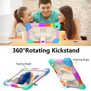 Funda para tableta <span class=keywords><strong>Samsung</strong></span> Galaxy Tab <span class=keywords><strong>A8</strong></span> SM-X200/SM-X205 10,5, portalápices, híbrida, giratoria 360, con pata de cabra, funda con correa para el hombro - Product Image 2