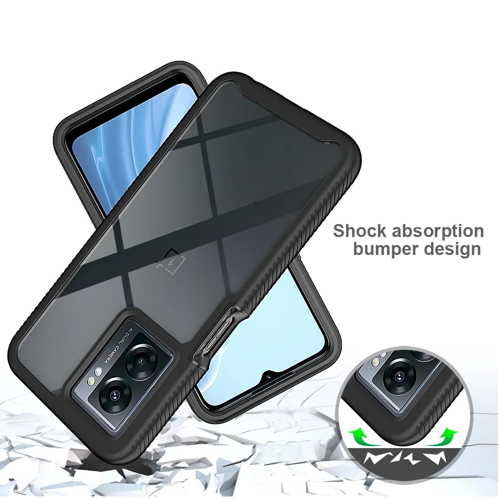 New Fashion Style Dual Layer Hybrid Shockproof Phone Case For One Plus Nord N300 Front Back Case Cover