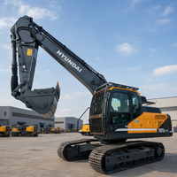 Excavatrice sur chenilles Hyundai 305LC-9T d'occasion, 30 tonnes, origine Corée, moteur, boîte de vitesses, pompe, PLC pour travaux miniers, modèle 2020