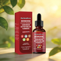 Nouveau produit pour l'exportation transfrontalière : Gouttes liquides de complexe de berbérine, flacon de 60 ml, ingrédients de haute qualité, vente directe en stock