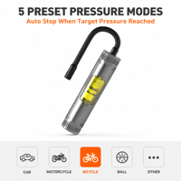 Compresseur d'air portable 150 PSI, pompe à air numérique pour pneus de voiture, gonfleur de pneus de voiture 2000 mAh