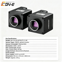 HIKROBOT MV-CH120-60TC/TM-C-NF Caméra de numérisation de zone 12MP à obturateur global 10GigE avec monture C et ventilateur de refroidissement pour PCB et FPD ultra-rapides