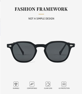 ZS P9201 Nouvelles lunettes de soleil polarisées carrées à monture en <span class=keywords><strong>acier</strong></span> inoxydable TR90, style vintage unisexe, sensation haut de gamme - Product Image 3