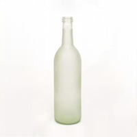 Grosir produsen botol kaca kristal kosong kustom botol anggur 500ml 750 Ml