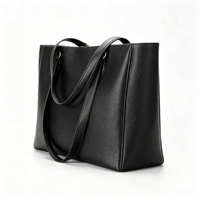 Sacs fourre-tout en cuir PU en gros, design simple, sac fourre-tout personnalisé avec logo