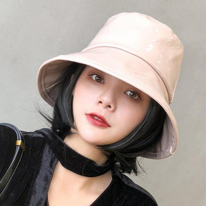 Sombrero de Pescador de Cuero PU de Ala Ancha <span class=keywords><strong>para</strong></span> <span class=keywords><strong>Mujer</strong></span>, Impermeable, Sombrero <span class=keywords><strong>para</strong></span> <span class=keywords><strong>Lluvia</strong></span>, Venta al Por Mayor - Product Image 6