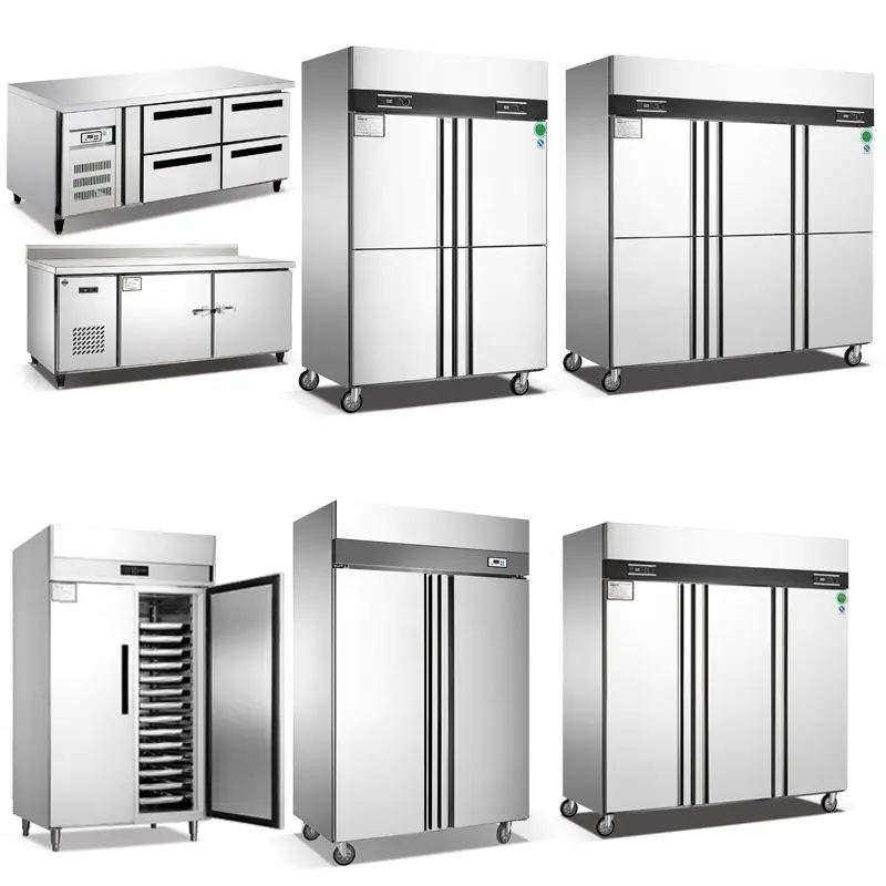 Geladeira comercial não padrão personaliza freezer vertical disponível para cozinha