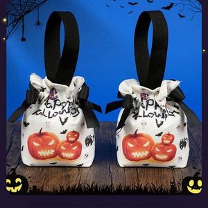 Sac en toile citrouille pour enfants Halloween, accessoires sucrés pour la maternelle, cadeau parfait pour accompagner les activités - Product Image 4