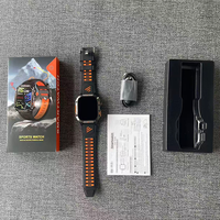 Montre connectée GPS HT36 avec lampe de poche, fonction de suivi de la santé, étanche 3ATM, pour sports de plein air, canoë, surf