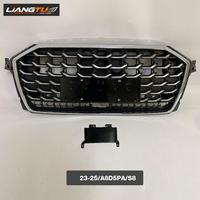 Grille centrale de pare-chocs avant LIANGTU pour Audi A8/S8 D5 PA 2022 2023, style S8, en ABS, remplacement compatible OE