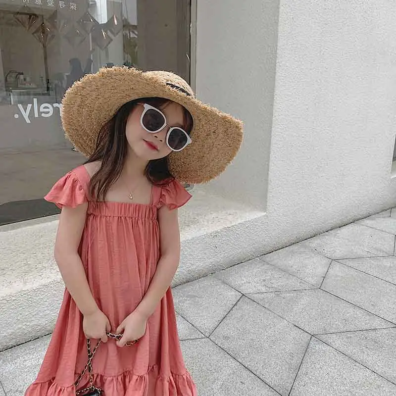 Hot Sale Puff Sleeve Designs Schöne Mädchen Kleid Modern Style Kinder kleider