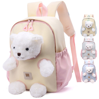 Nouveauté : Sac à dos scolaire pour enfants, mignon, motif ours de dessin animé, petit sac de maternelle tendance pour filles