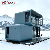 Cammi House - Maison Modulaire Conteneurisée Personnalisée Apple Cabin avec Chambre et Salle de Bain - Idéale pour Bureau Portable, Resort, Villa, Parc, Salle de Sport