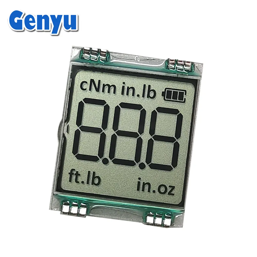 OEM 3 chữ số tùy chỉnh TN đoạn LCD hiển thị không có đèn nền