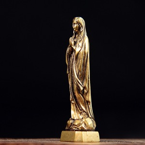 Figura de María Magdalena en Latón, Escultura de Bronce, Estatua de Divinidad, Artesanía, Figurita de Cobre, Venta al Por Mayor - Product Image 4