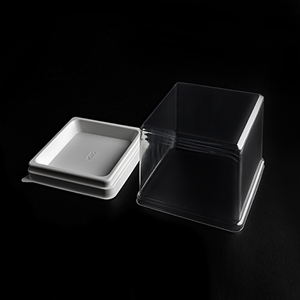 Embalaje de pastelería de fábrica, caja transparente cuadrada de tamaño pequeño para pasteles, contenedores de plástico para Postres, caja de embalaje transparente para pasteles - Product Image 3