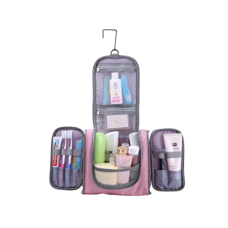 Steelsky — sac de maquillage transparent et suspendu, accessoire personnalisé, pour produits de toilette, cosmétiques, de voyage, pour femmes de 14 ans, Expert sur le voyage, à la mode