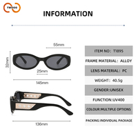 TWOOO T1895 OEM et ODM – Nouvelles lunettes de soleil rétro tendance, monture fine, branches larges, haute qualité, style défilé