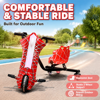 Trottinette électrique pour enfants robuste avec une capacité de charge de 75 kg, roues arrière en PU durables avec lumières