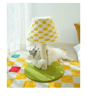 Griffoir pour chat en sisal en forme de lampe de table, arbre à chat de dessin animé, jouet d'affûtage des griffes pour chat d'intérieur