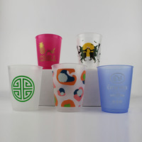 Vasos de Bar de Plástico Esmerilado Reutilizables de 16 oz con Logotipo Personalizado Kailiou, Tazas de Vino, Vasos Flexibles Esmerilados para Eventos y Bodas