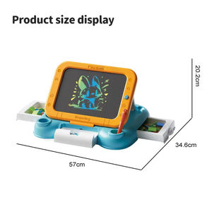 Mainan edukasi anak-anak papan gambar Lcd papan gambar Doodle dapat dihapus 2 in 1 blok bangunan edukasi Cerdas Lcd papan gambar - Product Image 5